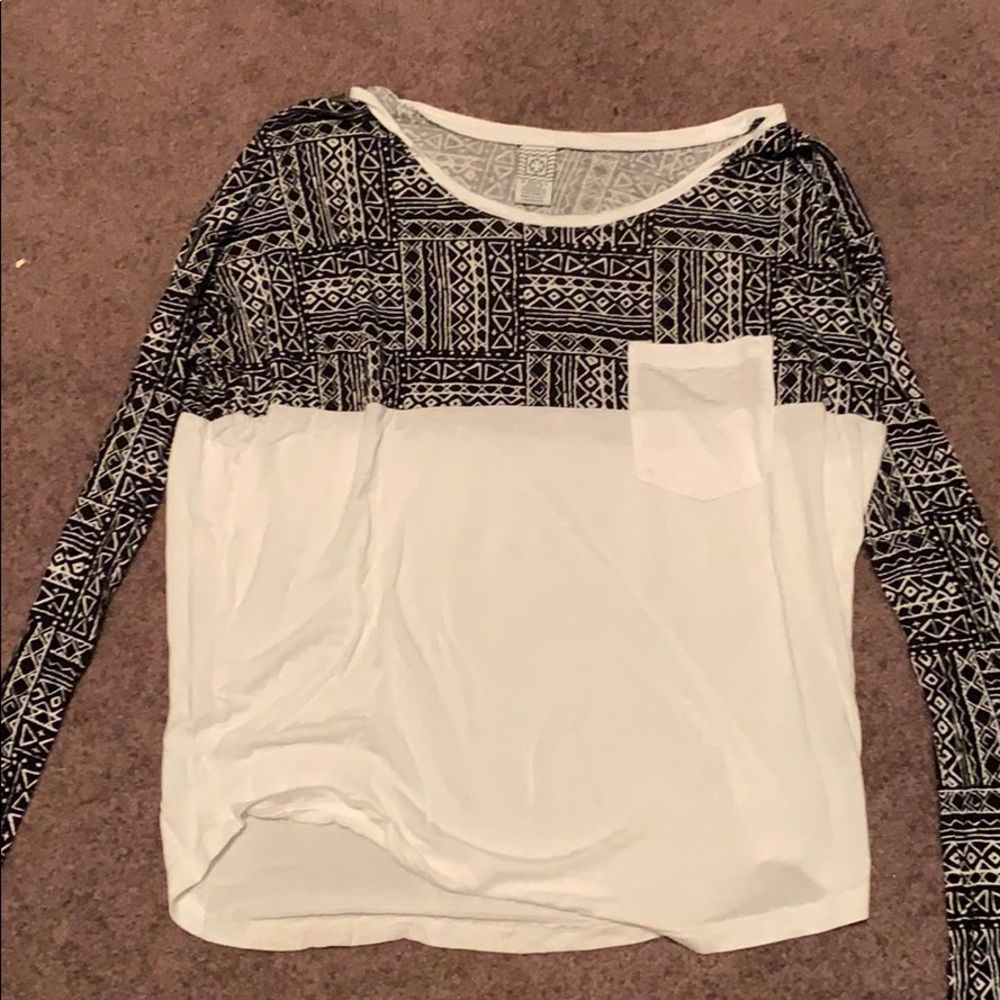 Patterned Long Sleeve Tee